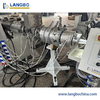 Kebisingan Rendah 20-63mm PPR Pipe Extrusion Line 3 Lapisan PPR Glassfiber Pipe Manufacturing