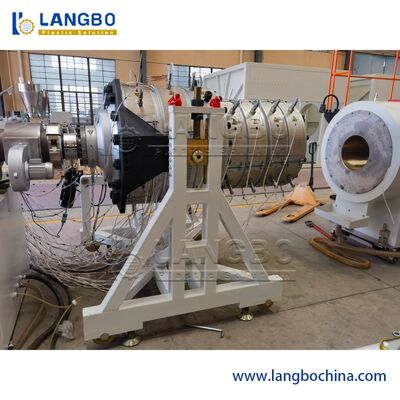 Plastik PVC pipa pembuangan air Extruder pipa bergelombang Mesin extrusion pembuatan