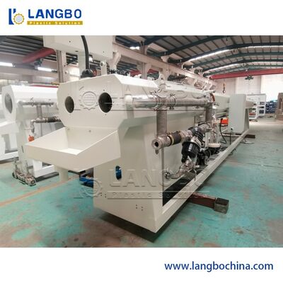 630mm Plastic Extruder Machine Double Screw Untuk Pipe PVC