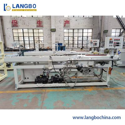 Kontrol Komputer PVC Pipa Ekstrusi Line, Twin Screw Pvc Tabung Membuat Mesin