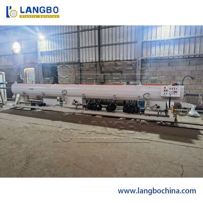 Kontrol Komputer PVC Pipa Ekstrusi Line, Twin Screw Pvc Tabung Membuat Mesin