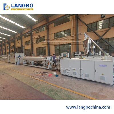 Garis ekstrusi pipa plastik hemat energi, kondisi baru Twin sekrup Extruders