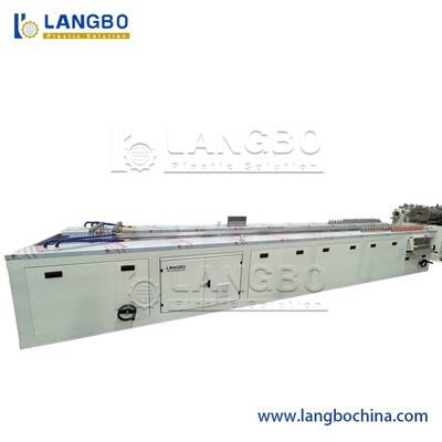 Conical Twin Screw Extruder PVC Kabel Trunk Profil Saluran Saluran Profil Mesin Pembuatan Ekstrusi