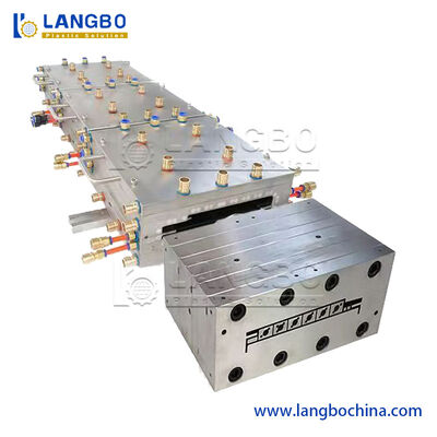 Mesin Ekstruder Sekrup Kembar Kerucut Otomatis Penuh PE PVC Kayu Plastik Lantai Berongga Padat Panel Pintu Lebar Pagar Taman