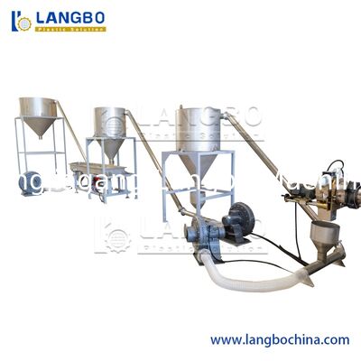 Plastic Die Face Hot Cutting Rigid Soft PVC Pelletizing Granulating Line untuk Wire Kabel Compounding