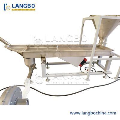 Mesin Ekstruder Sekrup Ganda Plastik PVC Pemotongan Permukaan Panas Kompon Granulasi Lini Daur Ulang