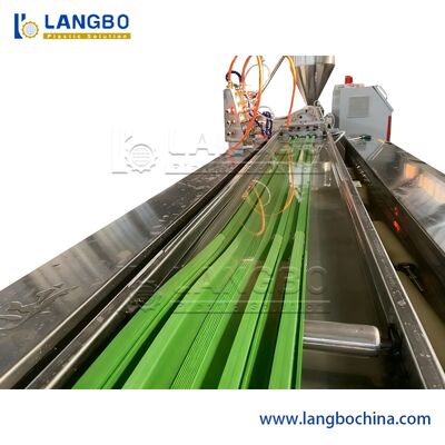 Lini Produksi Ekstrusi Profil Stopper Air PVC Plastik/Mesin Pembuat Stopper Air PVC