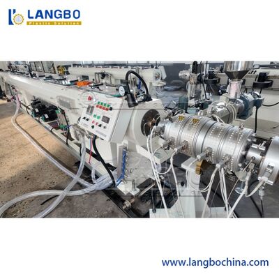 Garis produksi pipa HDPE dengan torsi tinggi single screw extruder