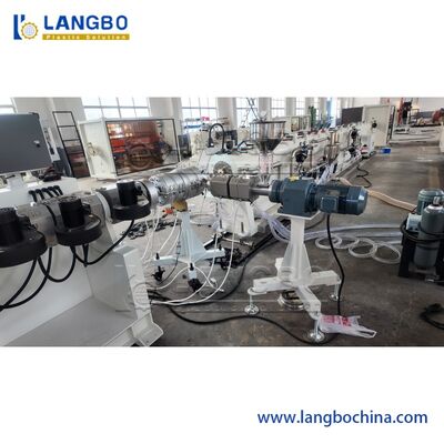 75-315mm Jalur Ekstrusi Pipa PE Lapisan Ganda Tunggal / Mesin Pembuat Pipa HDPE / Jalur Produksi Pipa Plastik