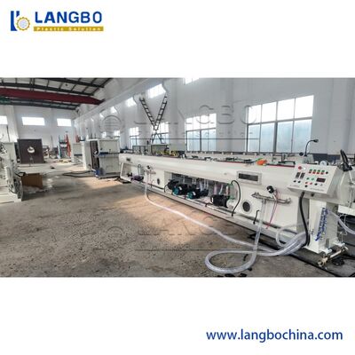 75-315mm Jalur Ekstrusi Pipa PE Lapisan Ganda Tunggal / Mesin Pembuat Pipa HDPE / Jalur Produksi Pipa Plastik