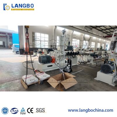 20-90mm PE HDPE PPR Plastik Air Gas Oil Supply Pipe Tube Extrusion Line Produksi Mesin pembuatan pipa extruder single screw