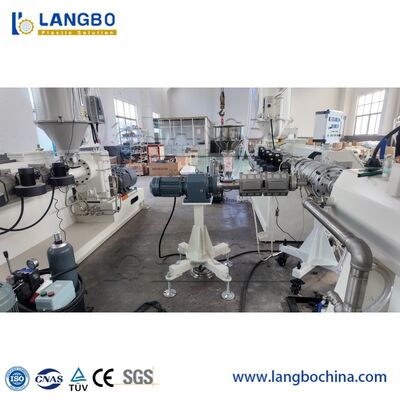20-90mm PE HDPE PPR Plastik Air Gas Oil Supply Pipe Tube Extrusion Line Produksi Mesin pembuatan pipa extruder single screw