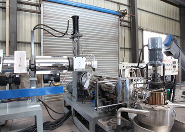 PP PE Plastik Mesin Pelletizing Single Screw Tahap Ganda Extruder Pellet
