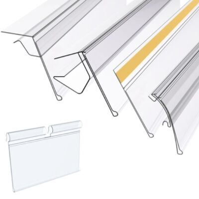 Jalur Ekstrusi Pemegang Label Harga PVC Presisi Tinggi | Sekrup Tunggal, Kompatibel dengan Rak