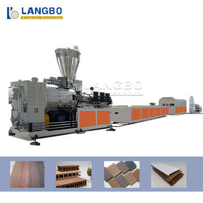 PVC / WPC Profil Ekstrusi Baris  Motor Desain Sekrup Ganda