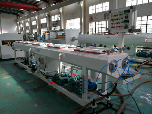 Garis Ekstrusi Pipa PVC Sekrup Ganda, Pipa Air Plastik, Mesin Pembuat Tabung PVC, Sekrup kembar berbentuk kerucut