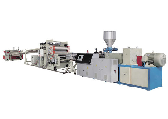 Dekoratif PVC Foam Board Extrusion Line 1200 - 2050mm Produk Lebar