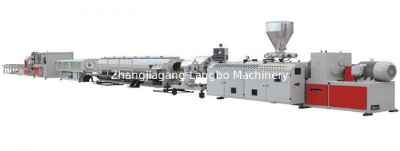 CPVC Pvc Pipe Extruder 75 - 250mm Plastic Pipe Line Produksi