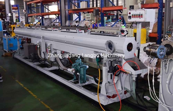 High Output 20-110mm HDPE Pipe Extrusion Line / Polyethylene Pipe Production Line