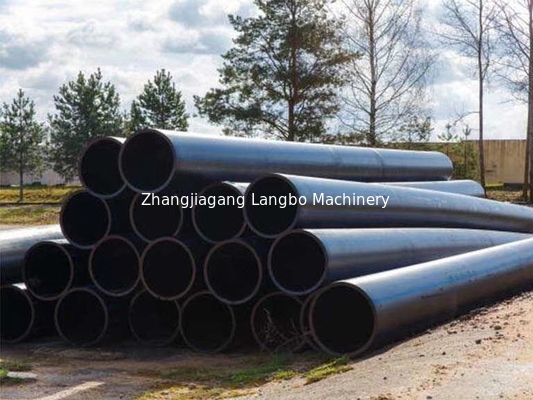 Mesin Pembuat Pipa Plastik PE Single Screw Ekstrusi 80kg-800kg 16mm-630mm Dengan Desain yang Disesuaikan