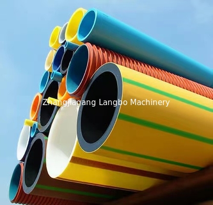 PE Corrugated Pipe Extruder Mesin Pembuatan Pipa Corrugated Listrik