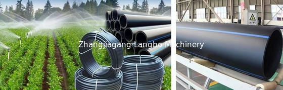 355-800mm Diameter Kapasitas Tinggi HDPE PE Pipe Extrusion Line Dengan Gearbox Terintegrasi