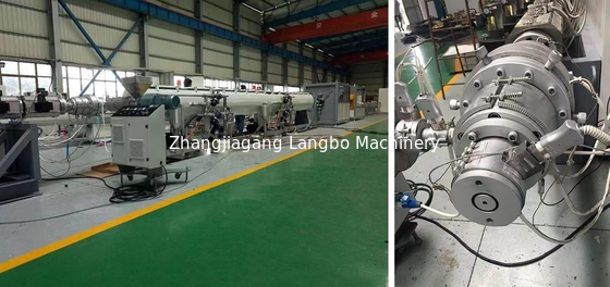 Mesin Ekstrusi Pipa Hdpe Otomatis 65mm Siemens Motor
