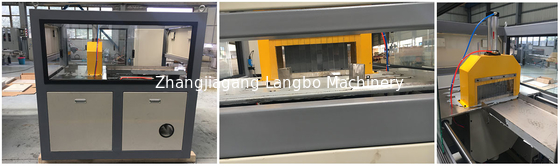 Dekoratif WPC Profil Garis Ekstrusi Papan Decking Taman Luar Ruangan