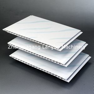Garis Ekstrusi Profil PVC Tahan Api 55KW WPC Lini Produksi Panel Dinding