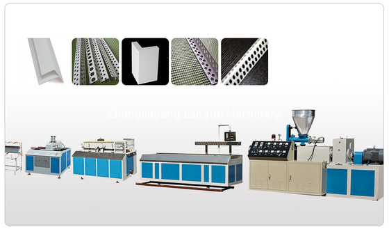 Co Extrusion Garis Ekstrusi Profil Jendela 500kg / H yang Disesuaikan