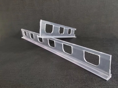 Supermarket Kabel Tutup transparan PVC Profil Produksi Line