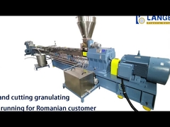 Mesin Pelletizing Plastik HDPE / PET Extruder Tahap Tunggal Menghemat Energi