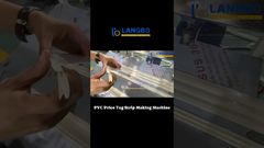 Mesin Ekstrusi Strip Label Harga Plastik Otomatis untuk Label Harga Supermarket #pricetag