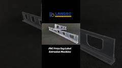 Mesin Ekstrusi Rak Supermarket Label Harga PVC