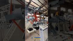 Mesin Penggulung Pipa PE 63-160mm Berjalan Sempurna #mesin #pabrik #pepipe